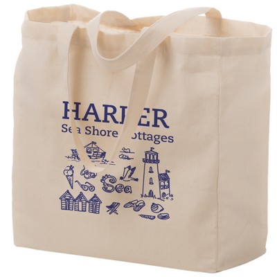 Cotton Canvas Tote Bag (13"x5"x13")